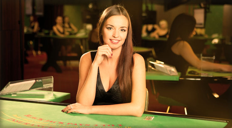 A Dazzling blackjack dealer