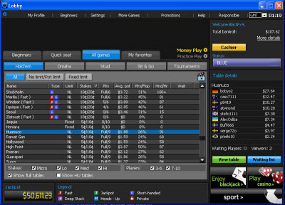 Lobby del poker Lobby del poker