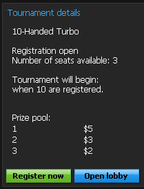 Dettagli del torneo Dettagli del torneo
