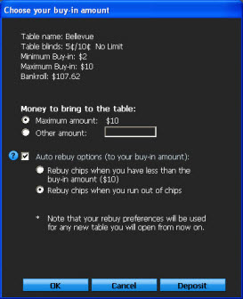 Buy-in-bedrag Buy-in-bedrag