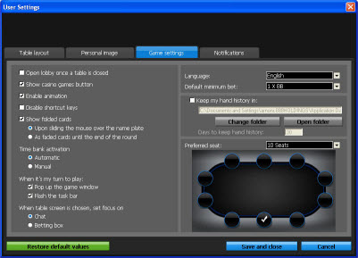 Settings Settings