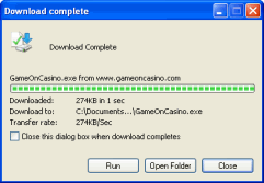 Download progress
