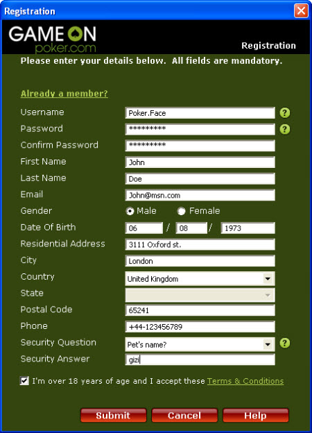 Registration