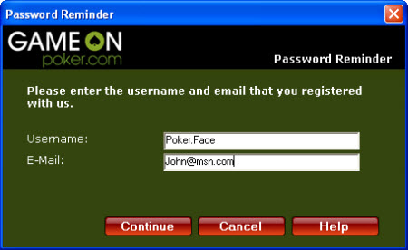 Password Reminder