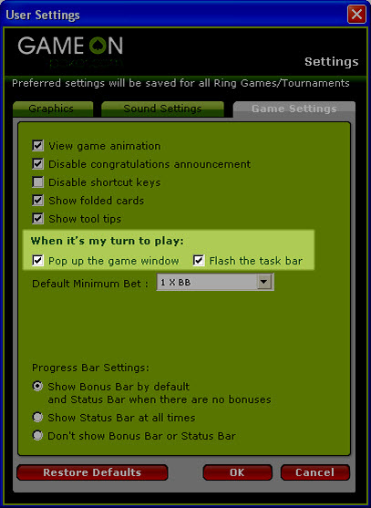 User Setting