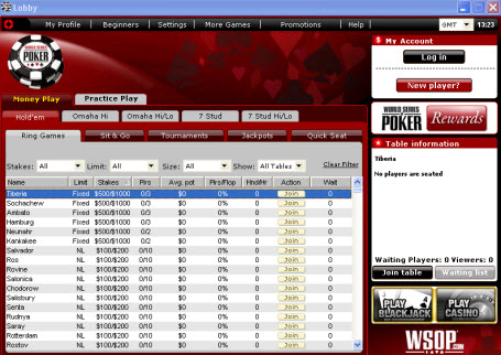 main poker lobby 