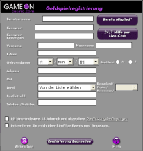 Regisration Screen