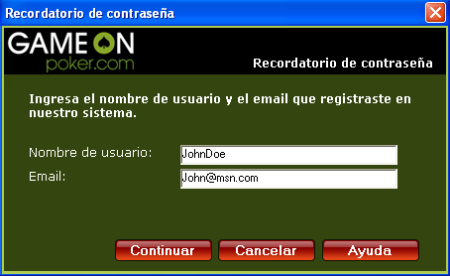 Password Reminder