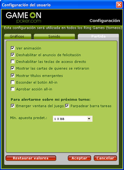 User Setting