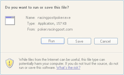 DownloadPoker Screen
