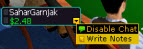 Player Notes Feature