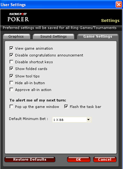User Setting