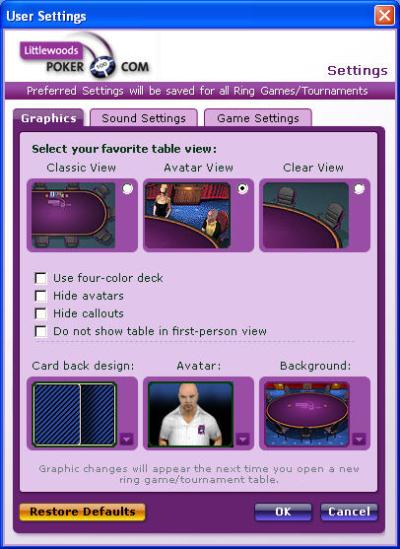 User Settings