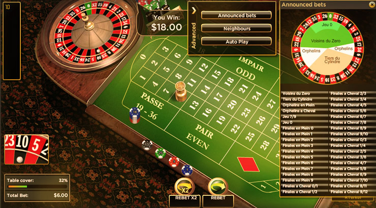 Ruleta francesa casino