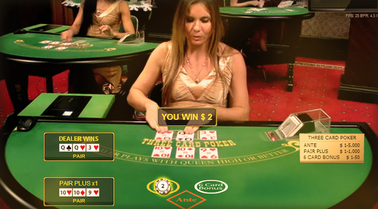 Live Three Card Poker - Play at 777