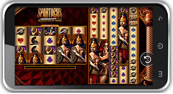 spartacus slots mobile screenshot