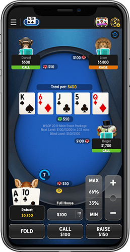 888 poker mobile Portrait Mode