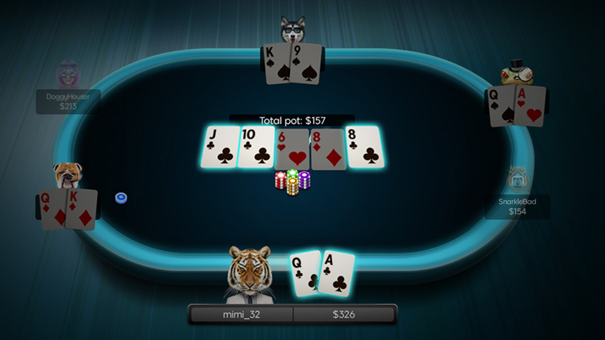 Online texas holdem