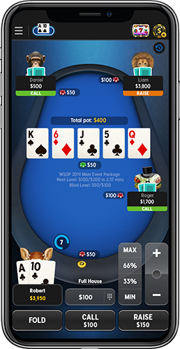 888 poker mobile Portrait Mode