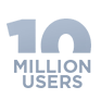 ユーザー数 1 千万人